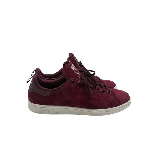 Adidas‎ Stan Smith Velvet Maroon Sneaker Men’s Size 12 - Picture 3 of 8